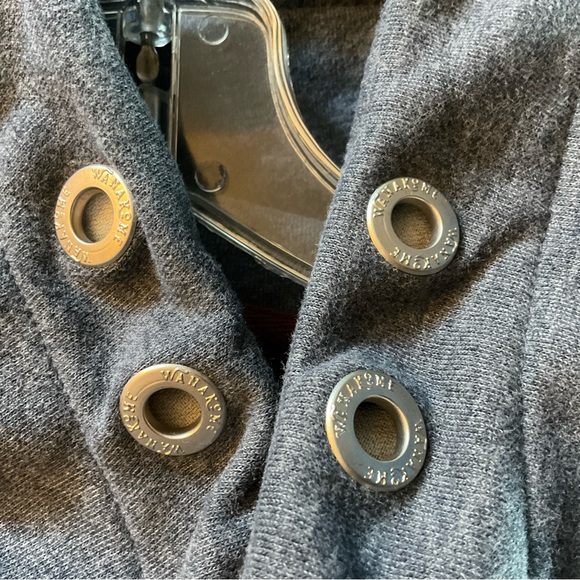 Wanakome Julissa Sweatshirt Navy Blue Womens Size S NWT Cowl High Neck - Picture 6 of 13